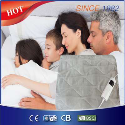 Hot Sell 220V Ce GS CB Washable Heated Electric Throw with Timer